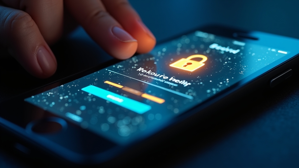 Smartphone mit Sicherheitsprüfung vor der Installation im Casino-Kontext