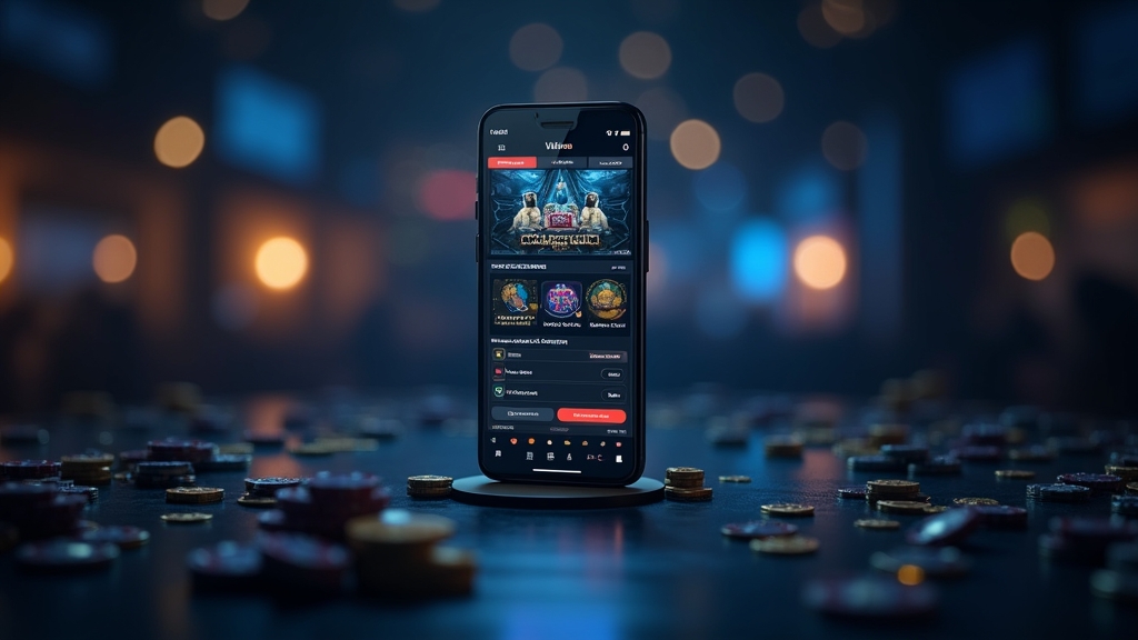 Smartphone mit übersichtlicher mobiler Casino-Oberfläche und klaren Funktionen
